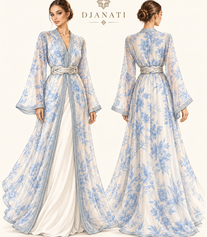Caftan blue  “bloom”