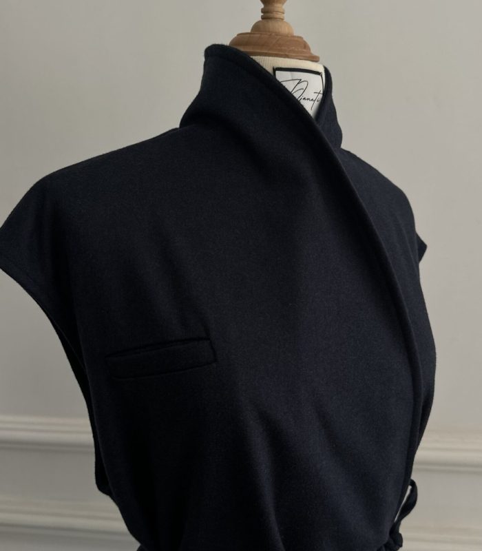 Coat  “AMINA” blue Marin