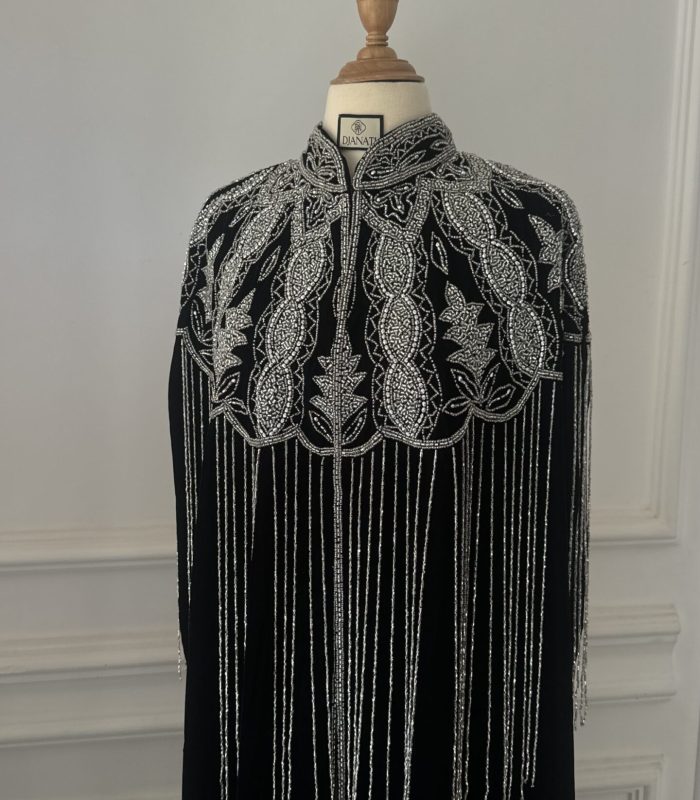 Abaya cape  “NOUR” pure embroidery