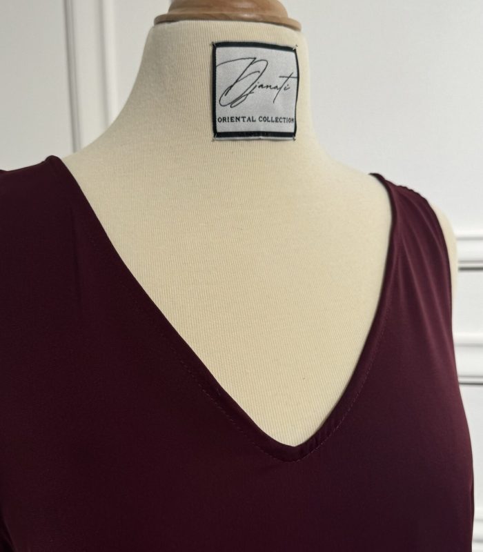 Dress basic bordo